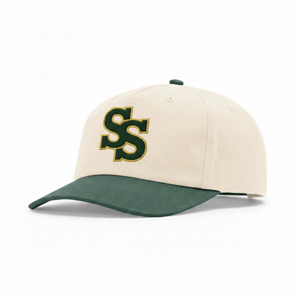 SS Cream/Green Snapback