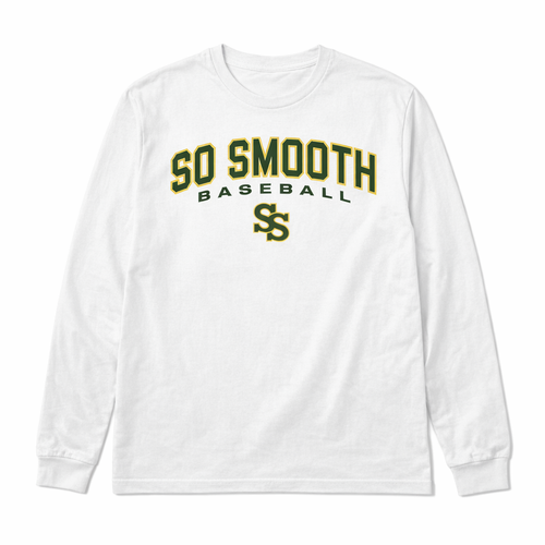 So Smooth Baseball White Tee