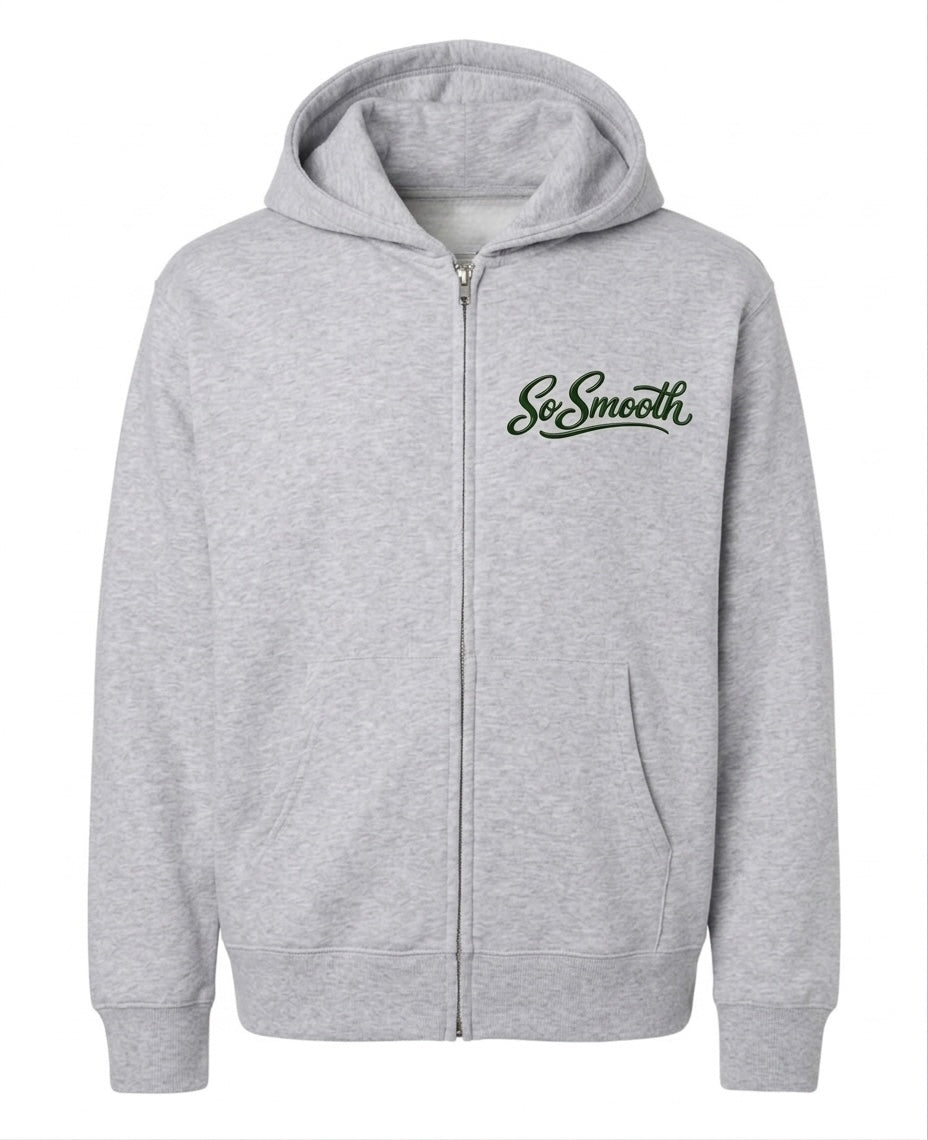 So Smooth Grey Zip Up
