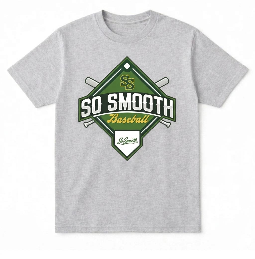 So Smooth Grey Graphic Tee