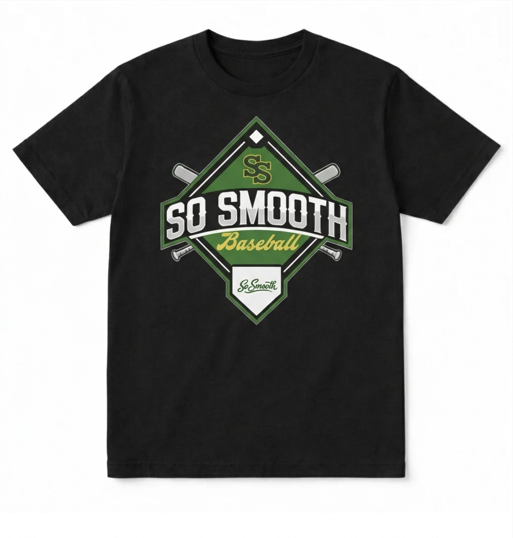 So Smooth Black Graphic Tee