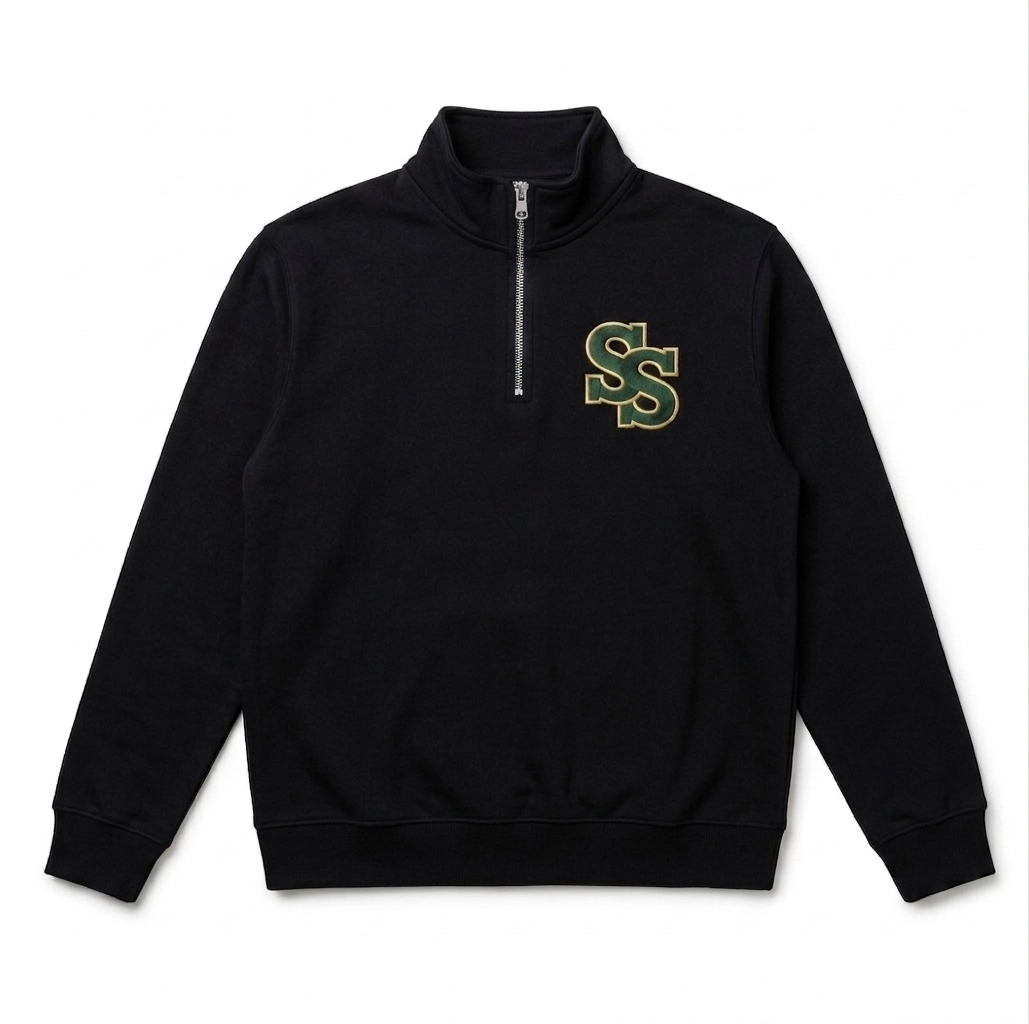 So Smooth Black Quarter Zip