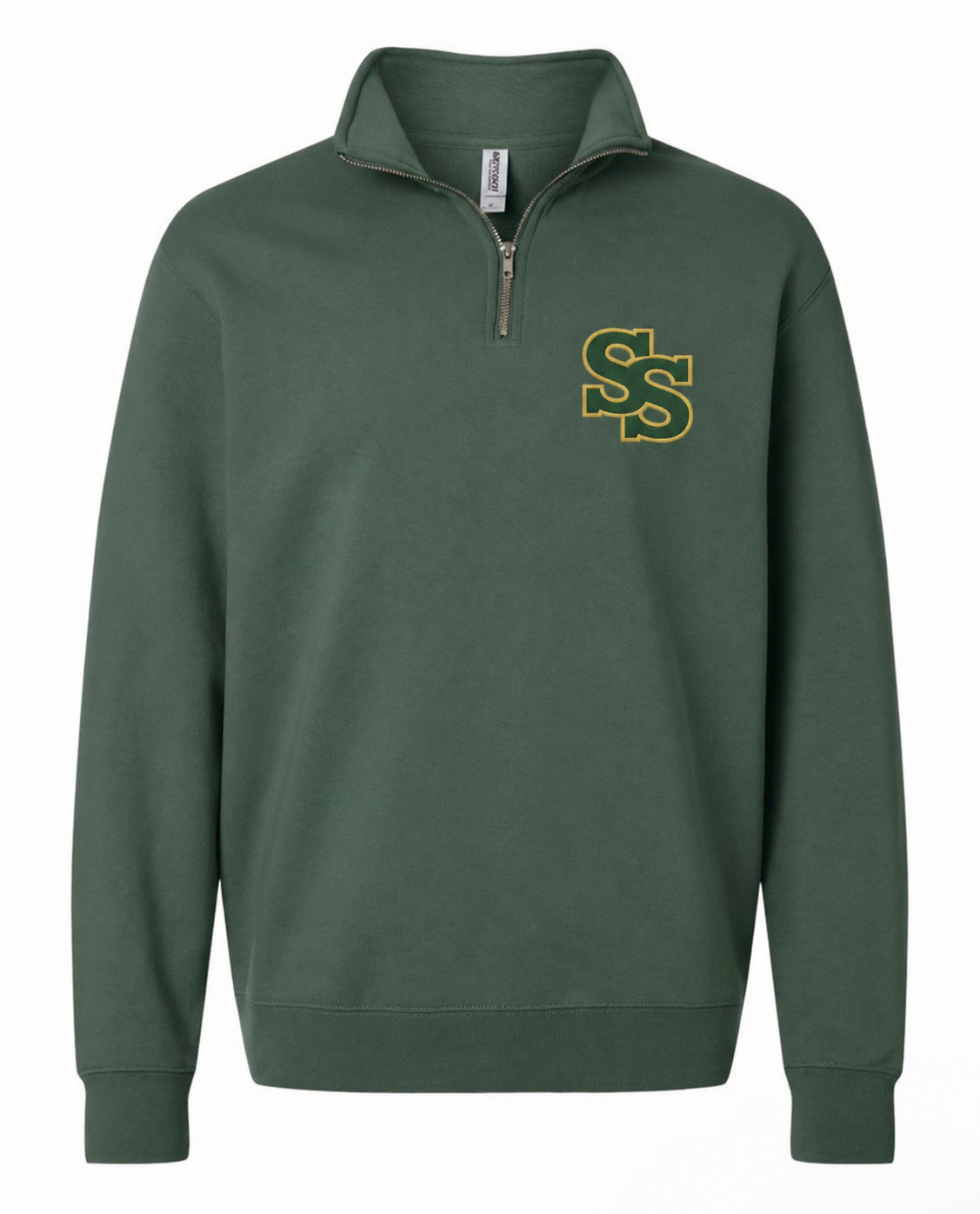 So Smooth Green Quarter Zip