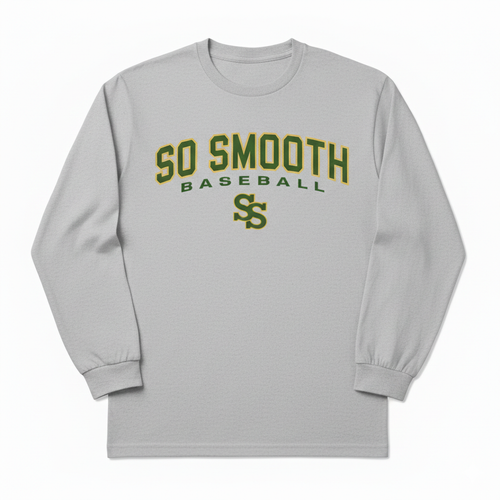 So Smooth Baseball Grey Tee
